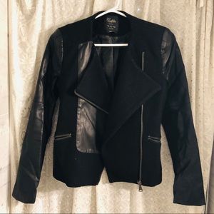 Zara Mixed Fabric Moto Jacket